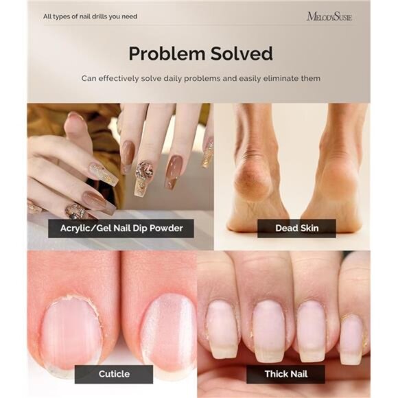 Electric Nail Drill Machine,PC120I Portable Electric Nail File Efile Set Acrylic - Picture 2 of 7